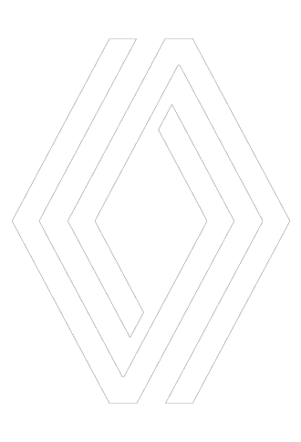Logo renault blanc